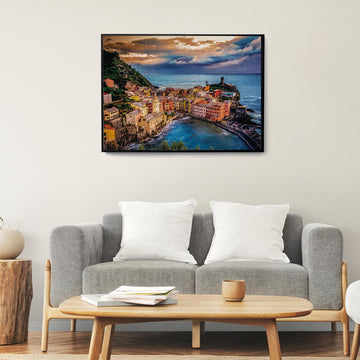 Diiopoty Puzzles For Adults Jigsaw 500 Piece Cinque Terre Natural Scene Sunset Modern Landscape For Family Fun Games Challenging