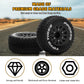 12mm/14mm/17mm Hex RC Wheels and Tires RC Truck Tires 1/10 Scale Tyres Detachable Replacement RC Car Tires for Arrma Senton Tire