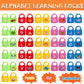 Dinhon Color Alphabet Learning Lock Toys - Educational Letter Game with 26 Locks & Keys for Ages 3+ - Model DH-21624 - Letter Learning Lock-2
