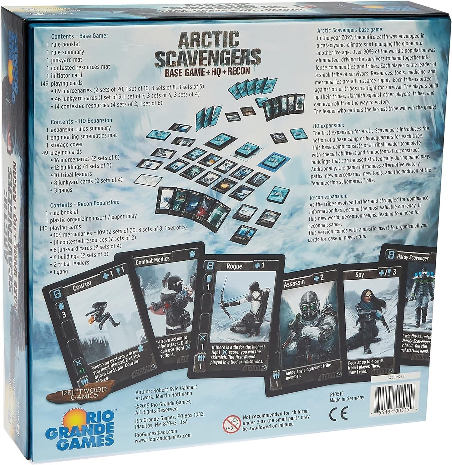 Arctic Scavengers with Recon Expansion Board Game