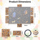 1500 Piece Puzzle Board,Wooden Jigsaw Puzzle Board With Drawers 35   X 27   Portable Puzzle Table Rotating Puzzle Table With Cov