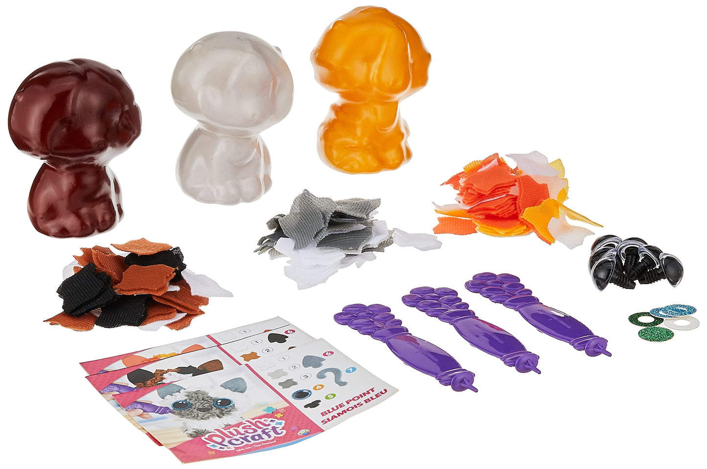 Orb 74661 The Factory Plushcraft Kitten Club 3D Soft Craft, 730 Pieces, 60 Months To 1188 Months