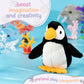 Forest & Twelfth Stuffed Baby Penguin, Single Mini Stuffed Animal Plush Toy For Kids, Ocean Party Favors And Goody Bags, Classroom Treasure Box Prizes, Stocking Stuffers (Penguin)