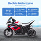 Kiddokidz Licensed BMW Kids Motorcycle - 12V Motorcycle Ride On Toy for Kids Ages 3-5 Years  3-Wheel Electric Motorcycle with Reverse  Headlight  Horn  Music(Red)