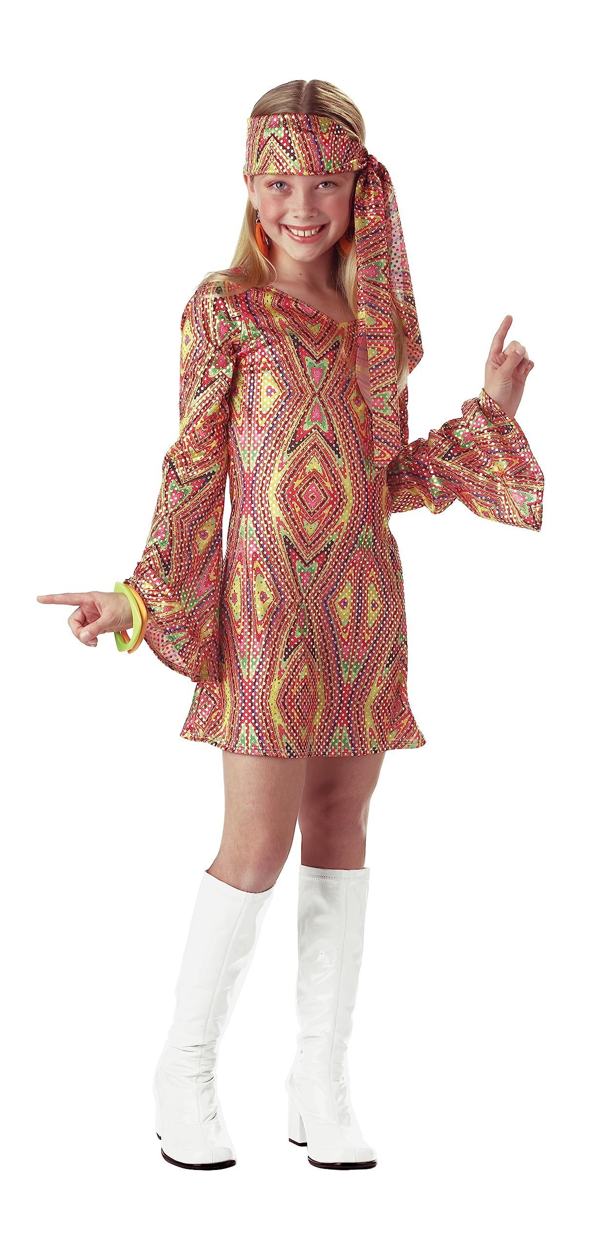 California Costumes Child Disco Girl Costume, X-Large (12-14)