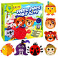 V-Opitos Arts and Crafts Kits for Kids, 12 Pack Paper Plate Crafts, Simple Animal Crafts for Toddler Age of 3, 4, 5 Years Old, F