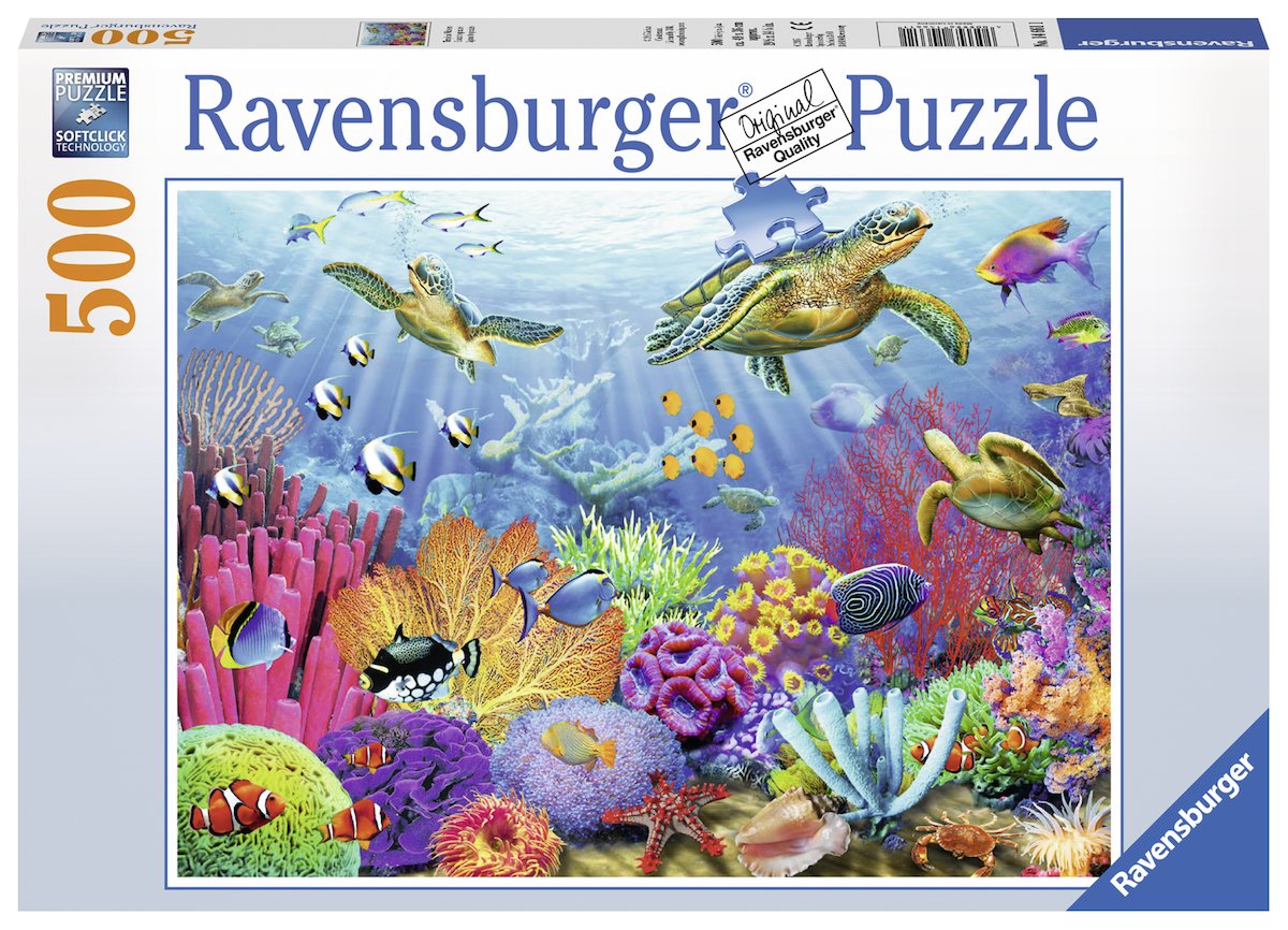 Ravensburger Tropical Waters 500 Piece Jigsaw Puzzle - Newer Packaging Available | Precision-Cut | Glare Free Imagery