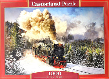 Castorland 1000 Piece Jigsaw Puzzle  Steam Train  Mountain Train  Locomotive Puzzle  mature-themed Puzzle  C-103409-2