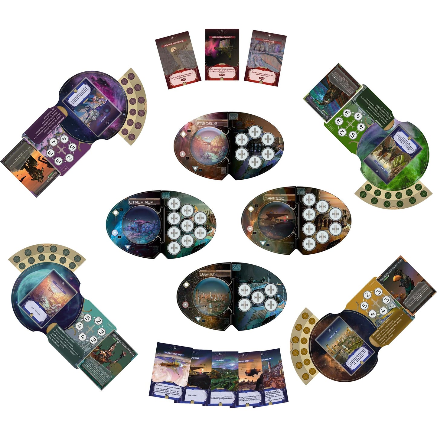 Matagot Galactic Renaissance - Strategy Board Game, Sci-Fi Theme, 2-4 Players, Ages 14+, 90 Min Playtime, Multicolor, Model MAT-GAL-001-284