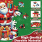Christmas Floor Puzzles For Kids Age 3-8, 70Pcs Giant Christmas Jigsaw Puzzles With Santa Claus And His Friends Educational Stocking Stuffers For Kids Girl Boys 4 5 6 7 8