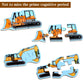 Magnetic Puzzles For Kids Ages 1-3, Travel Toddler Puzzles Ages 2-4 Year, Excavator Refrigerator Magnet For Kids Learning Gift F