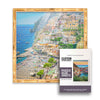 19X19 Puzzle Frame Kit With Glue Sheets | Gold Bamboo Picture Frame | Real Wood With Uv Resistant Acrylic Front | Made To Preser
