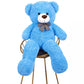 Snowolf 1.2M Giant Teddy Bear Plush Toy 4Ft Big Cuddly Stuffed Animals Doll Gift For Valentines Kids Girlfriend (Blue, 47 In/120