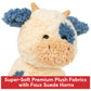 GUND Cozys Collection Cow Plush Toy, Cream/Blue, 10”, Stuffed Animal for Ages 1+, Perfect Spring Decor
