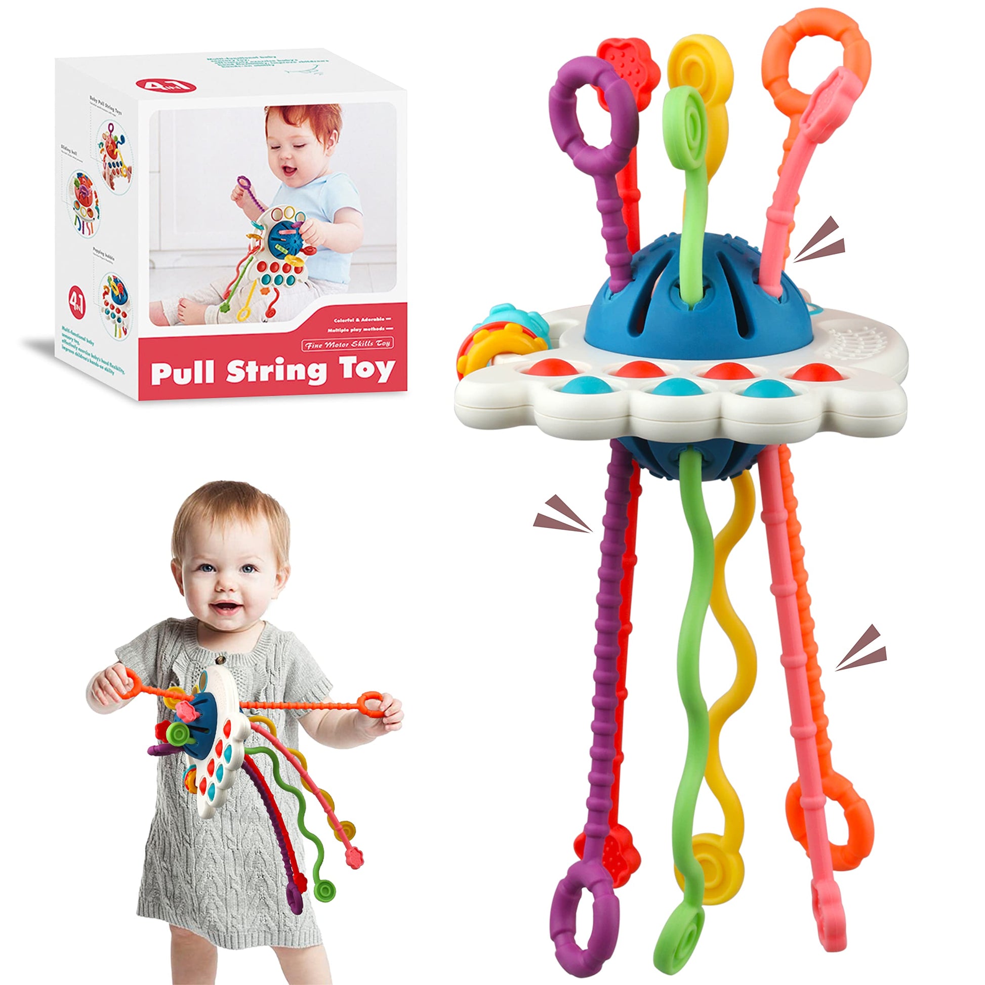 Baby Montessori Sensory Toys - Toddler Travel Toys Educational Learning Activities - Fine Motor Skills Developmental Toys - Gift