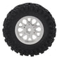 MEUS RACING 1.2 Beadlock Wheels Tires Set Brass Rim for TRX4M SCX24 FCX24 AX24 1/24 1/18 RC Crawler Car, Negative 4mm 42g (Slive