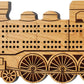 Train Shaped Cribbage Board - Made In Usa