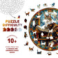 Wooden Puzzles for mature-themeds - Challenging Maine Cat Library mature-themed Puzzle  Unique Animal Shaped Wooden Jigsaw Puzzles for mature-themeds  Creative Gifts Family Games 11.4 * 11.4in 200pcs