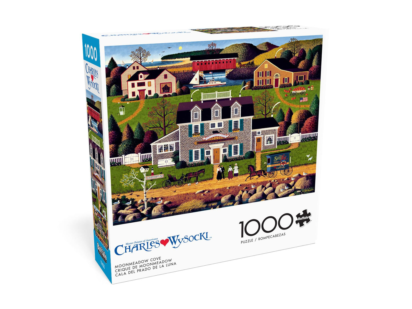 Buffalo Games 1000 Piece Jigsaw Puzzle - Moonmeadow Cove - Multicolor - Challenging Adult Puzzle - Finished Size 26.75 x 19.75