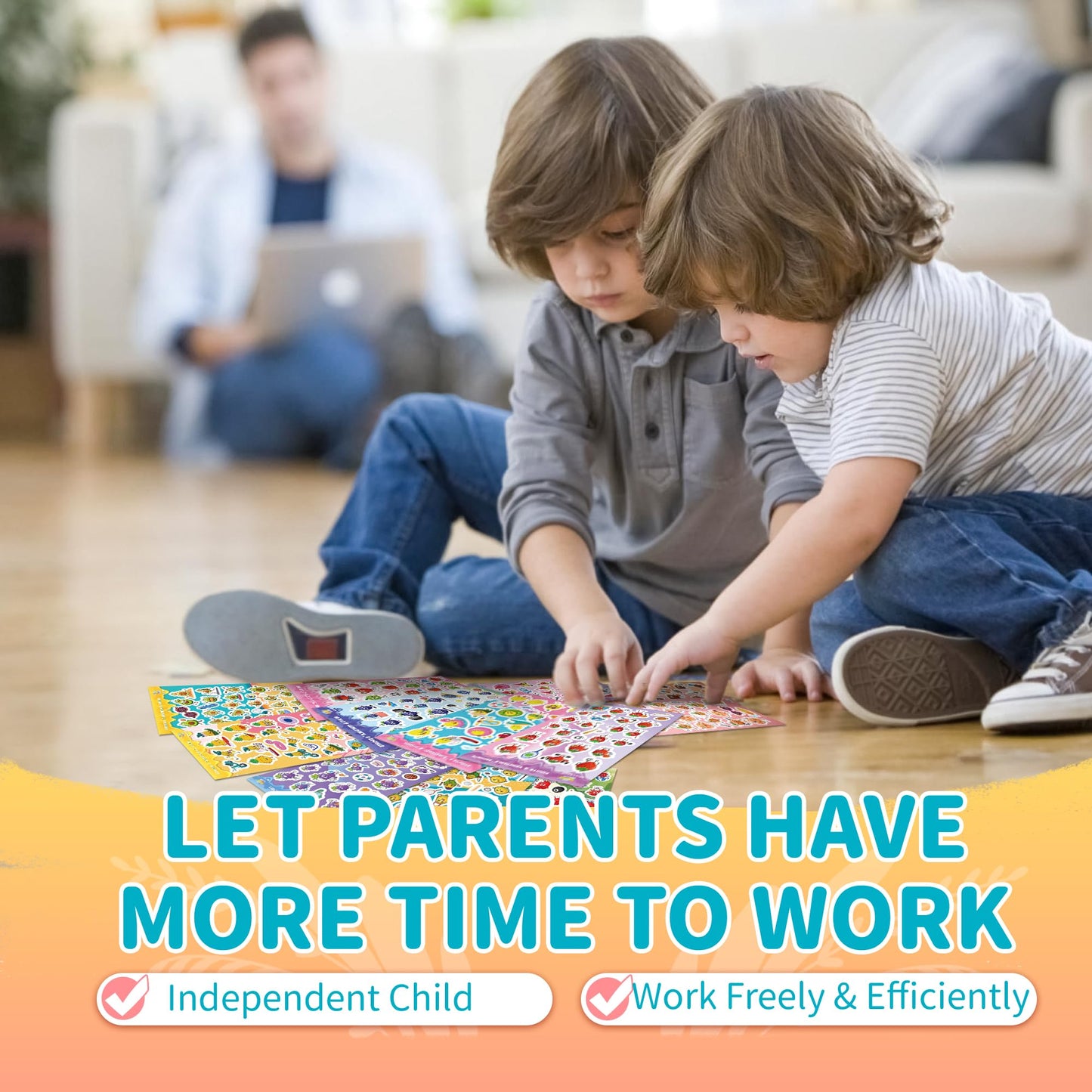 Tageenla Scratch and Sniff Stickers - 42 Sheets, Colorful Scented Stickers with 14 Scents, Fun Rewards for Kids & Parties
