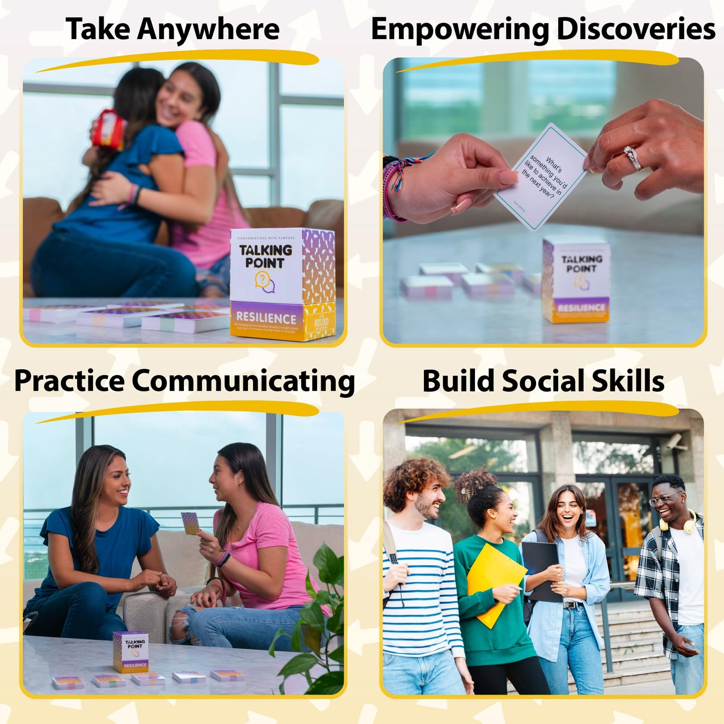 TALKING POINT CARDS 200 Resilience Conversation Starter Cards - Develop Trust & Connection - Twine - Talking_Point_Resilience_UK_FBA