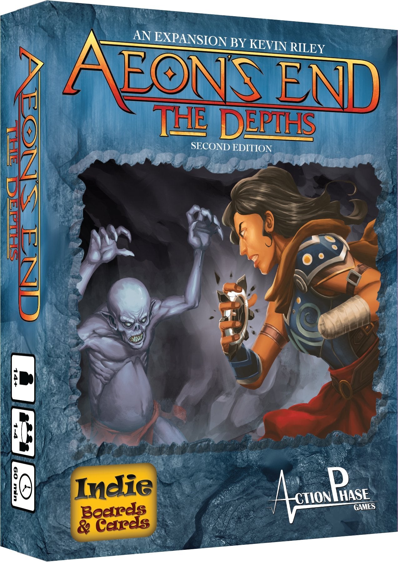 Indie Boards & Cards Aeons End The Depths 2nd Edition Card Game - Strategy Expansion Deck Building, Blue, Model AEDD2IBC
