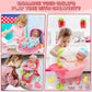 Deao Baby Doll Set, 25 Pcs Baby Doll Accessories With High Chair, Bath, Crib, Feeding Accessories 14' Pretend Play Baby Dolls Toys Gift For Girls
