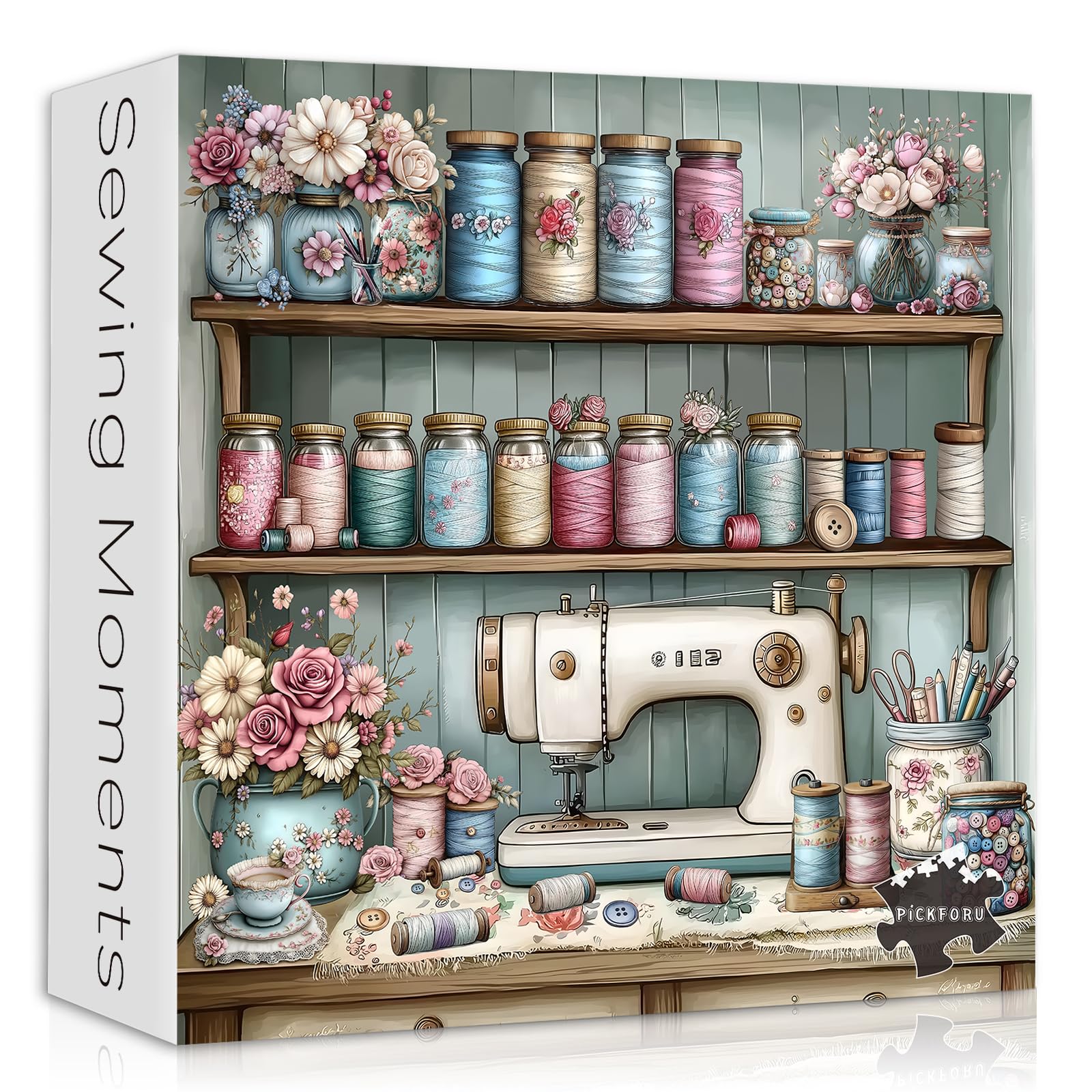Vintage Sewing Machine 1000 Piece Puzzle for Adults