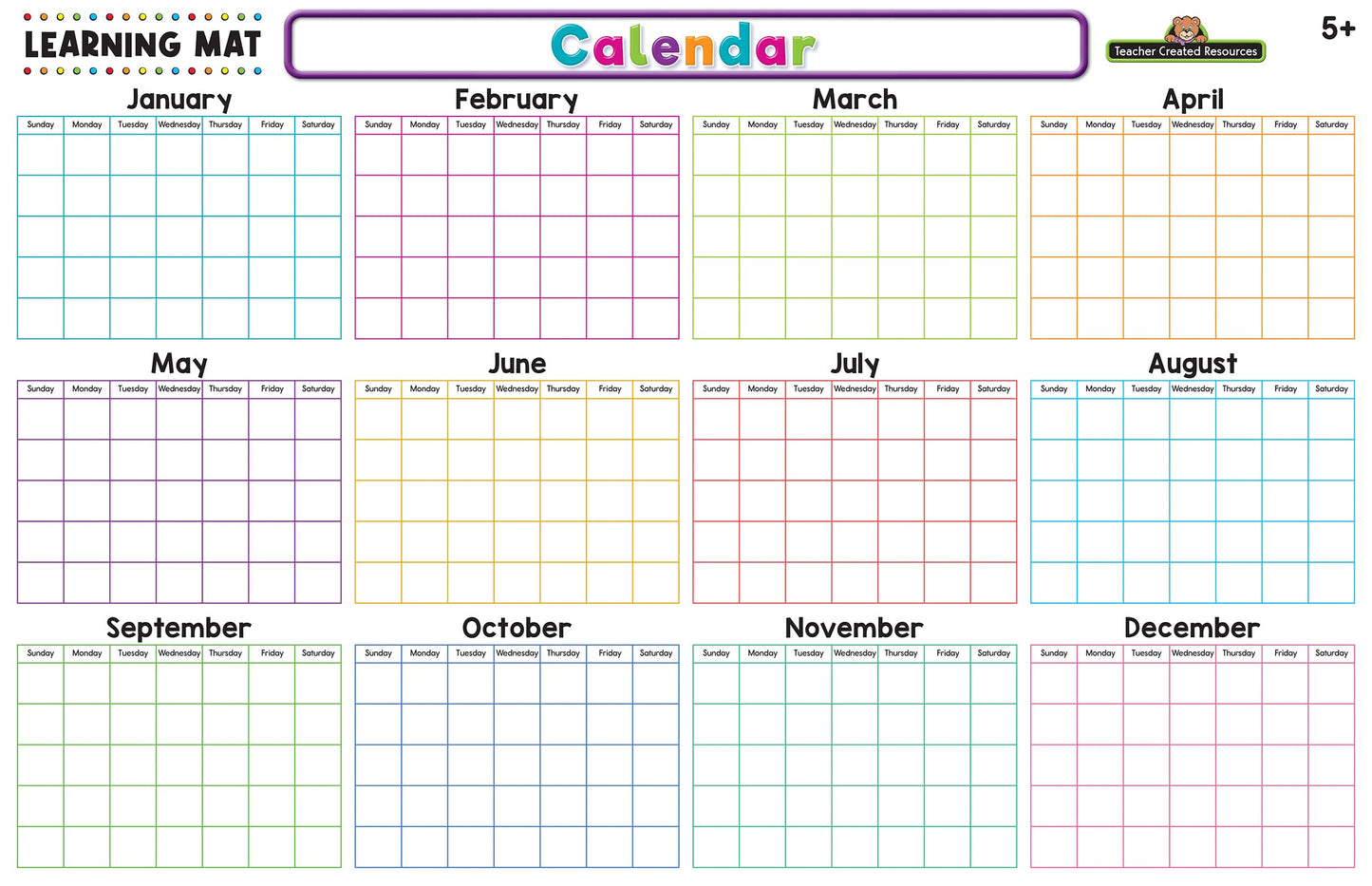Calendar Learning Mat