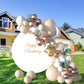 Tuparka 102 Pcs Sand White Balloons Garland Arch Kit White Sand Balloon Different Sizes 5 10 12 18 Inch Matte Sand White Party Balloons For Birthday Bride Baby Shower Wedding Party Decorations