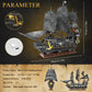 SSPATIOS Pirate Ship Building Block Model Kit, 1366 PCS, Black Pearl Ship, Plastic Toy for Ages 12+, Christmas & Birthday Gift