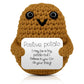 SACHPER Pickle Buddies Mini Positive Potato - Emotional Support Potato Doll Handmade Positive Crochet Animals Gifts Emotional Support Nuggets Say Potato Gift for Anxiety & Stress Relief
