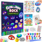Rock Painting Kit for Kids 6-12 - Glow in The Dark Rock Painting Crafts Set, Arts and Crafts for kids ages 8-12, Stencils for Pa
