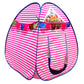 Homecute Igloo Type Foldable Popup KidS Play Tent House (Medium Size Pink-White)