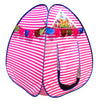 Homecute Igloo Type Foldable Popup KidS Play Tent House (Medium Size Pink-White)