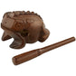Meinl Percussion Frog-M Medium Wooden Frog Guiro, African Brown