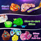 YOPINSAND Dinosaur Slime Kit for Kids 6-12, Glow in The Dark, Crunchy Galaxy Slime Making Kit with Add-ins, Model DSK08