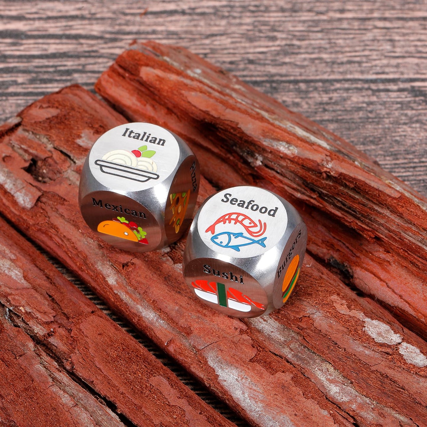 Valentines Day Gifts for Him Her Food Decision Dice Decider Gifts for Couple Boyfriend Girlfriend Husband Wife Date Night Dice G