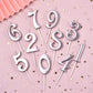 PHD CAKE 10-Count 0-9 Rose Gold Number Birthday Candles, Number One Birthday, Rose Gold Number Candles, Party Celebration, Baby