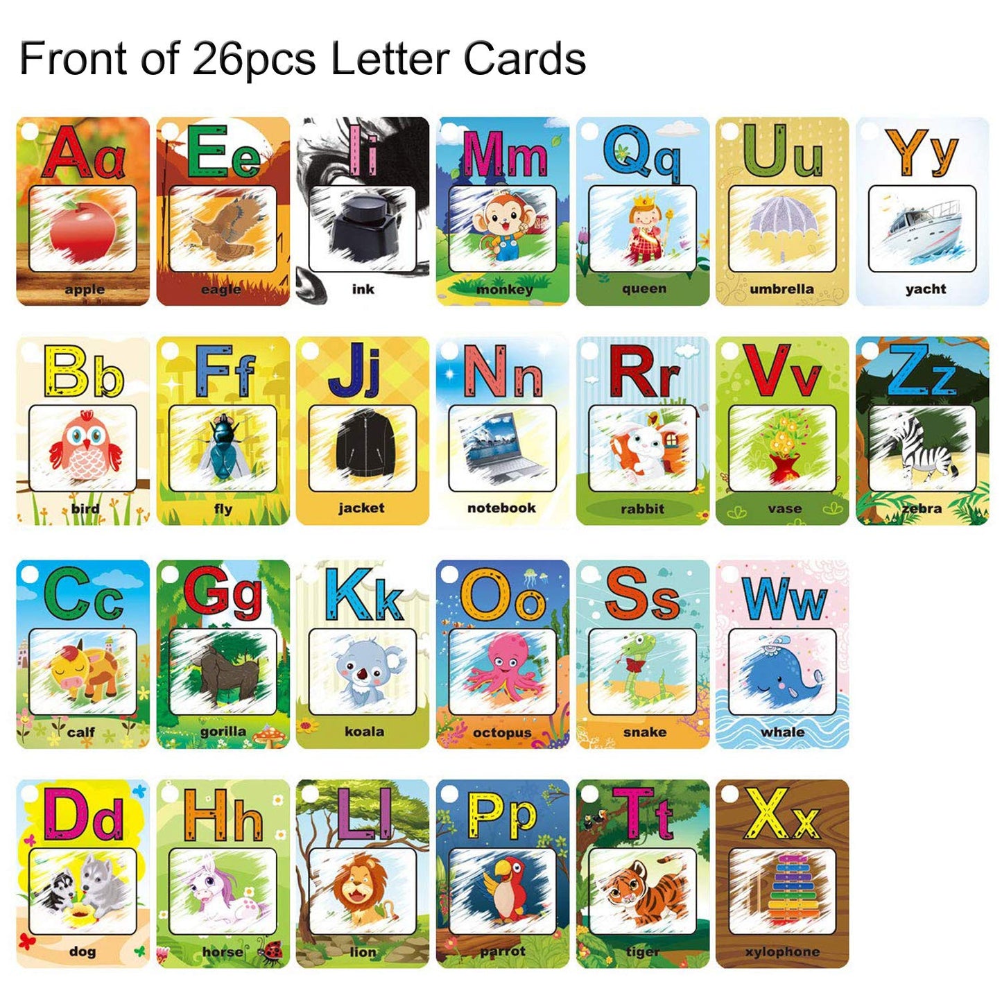 Coolplay Water Cards for Kids - Educational Drawing Cards, Medium Cardboard, Letter Model 1390