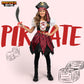 Spooktacular Creations Halloween Kids Pirate Costume  Black Pirate Dress for Girls  Buccaneer Princess Outfit for Girls Halloween Dress Up  RolePlay Themed Party (Large  10-12 yrs)