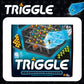 Fat Brain Toys Triggle - Stretch Four To Score [Fun Family Brainteaser Strategy Game For Kids, Teens, & Adults] Rubber Band Tria