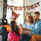 Halloween Trick Or Treat Paper Party Banner Fireplace Decor, Ahfulife Halloween Hanging Bunting Garland Sign For Halloween Party