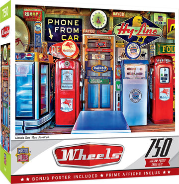 Masterpieces 750 Piece Jigsaw Puzzle For Adults And Family - Classic Gas - 18''X24''