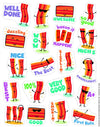 BACON STICKERS SCENTED