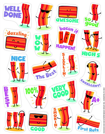 BACON STICKERS SCENTED