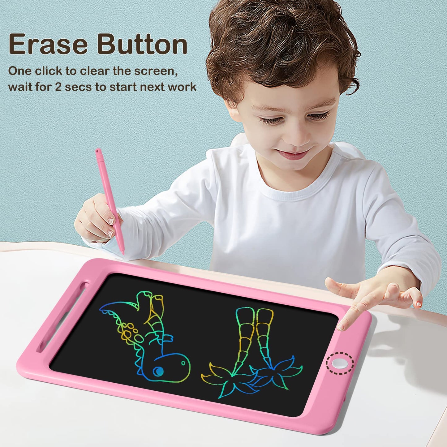 Beydoa Lcd Writing Tablet For Kids, Colorful 12 Inch Doodle Board, Toddler Toys For 3 4 5 6 7 8 Years Old Boys Girls, Drawing Bo