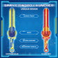 Infinity Nado Battling Toys Set with Stadium, 2 Spinning Tops & Launchers, Metal, Sapphire Blue & Flame Red, Model EU654181