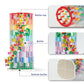 HI-REEKE Transparent Vase Building Set for Flowers, 7.8" H x 3.9" W, Model QJ5208, Durable ABS Material