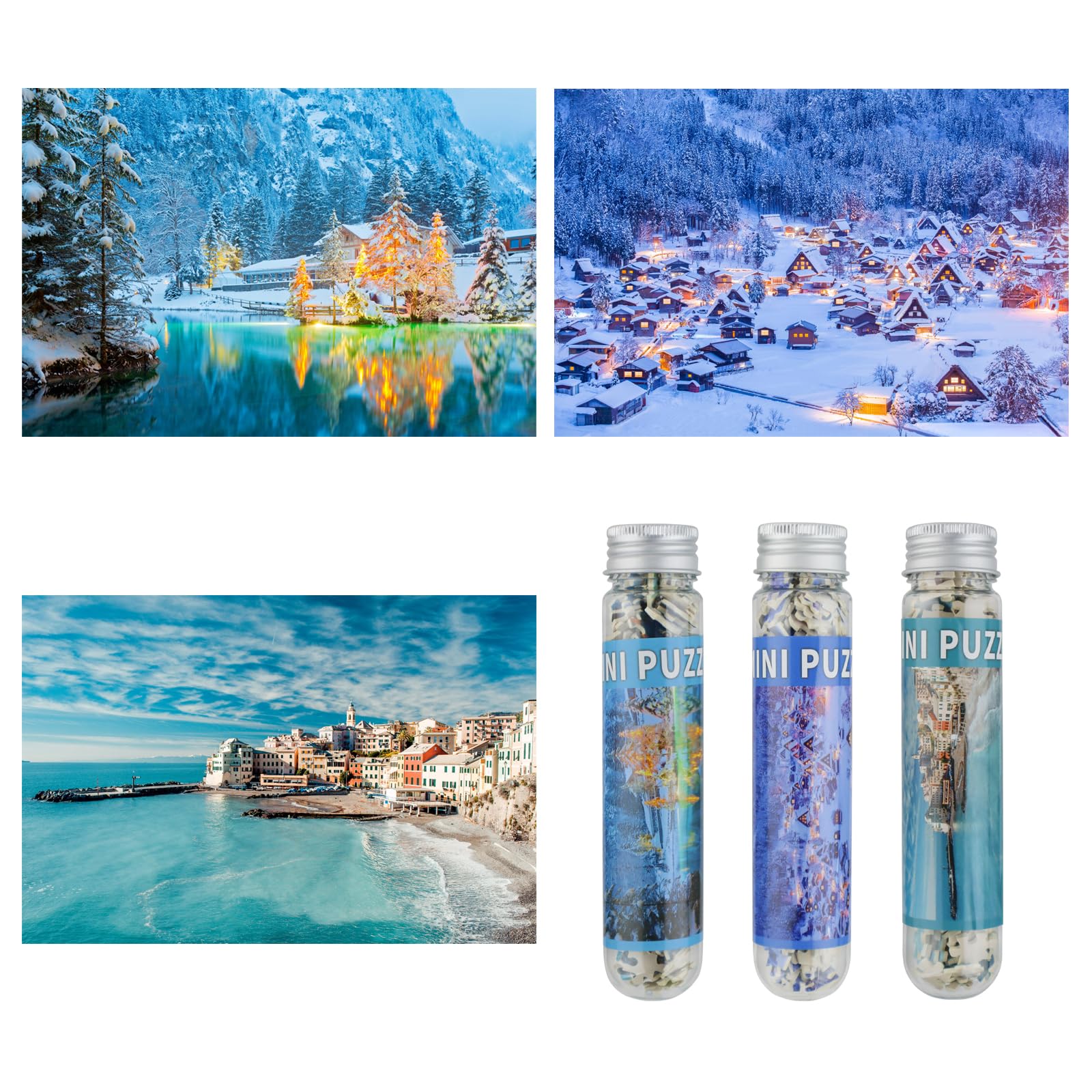 Misitu Small Puzzles For Adults Mini Puzzles 150 Piece Small Jigsaw Puzzles Micro Piece Challenging Difficult Travel Puzzles Bog